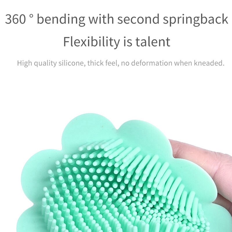 Baby Silicone Shampoo Brush Clean Exfoliating Silicone Brush Shower Bath Care Household Tools for Scalp Massage