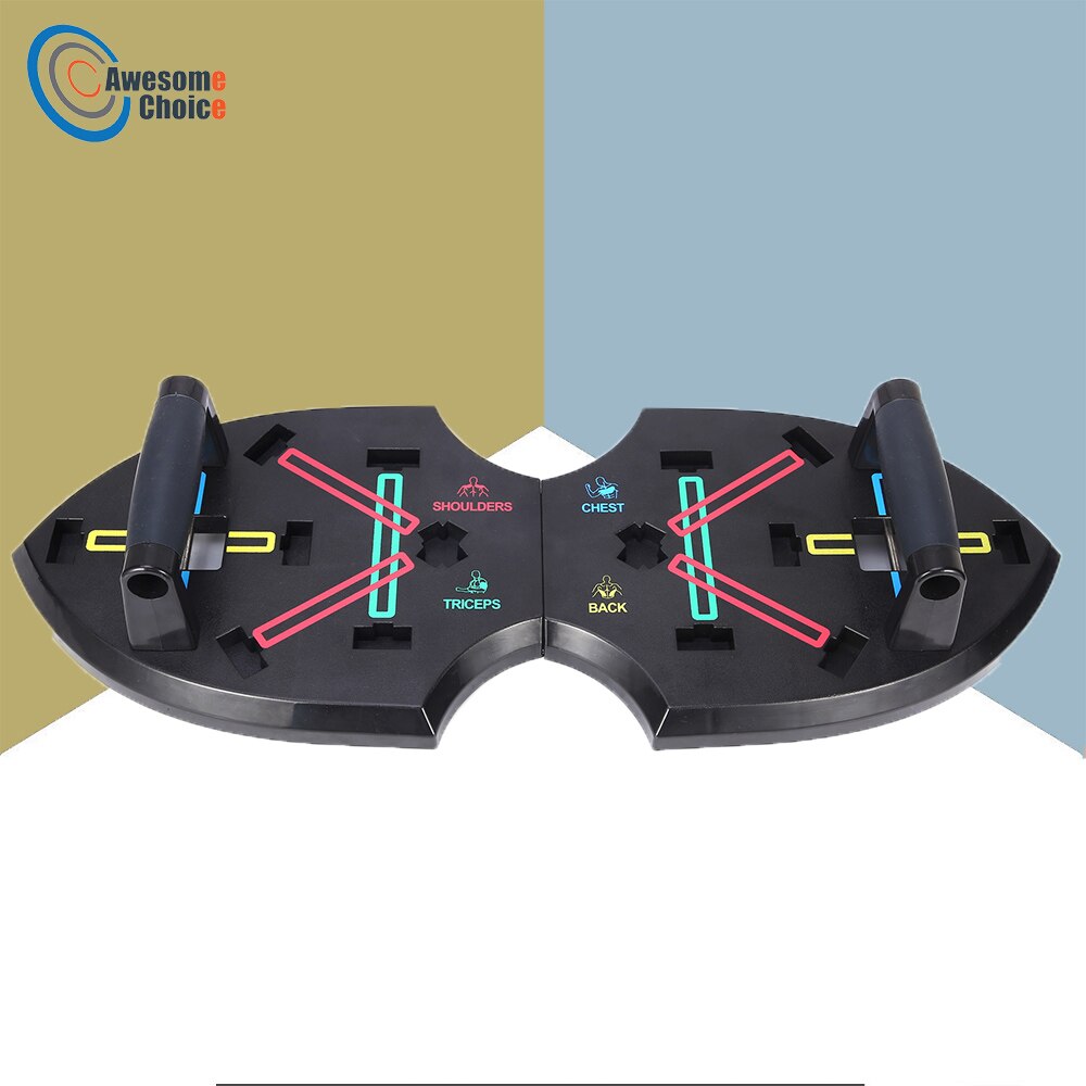 Butterfly Shape Push-up Board With Pull Rope Multifunctional Folding Push-up Stands Rack Body Building Abdominal Muscle Trainer