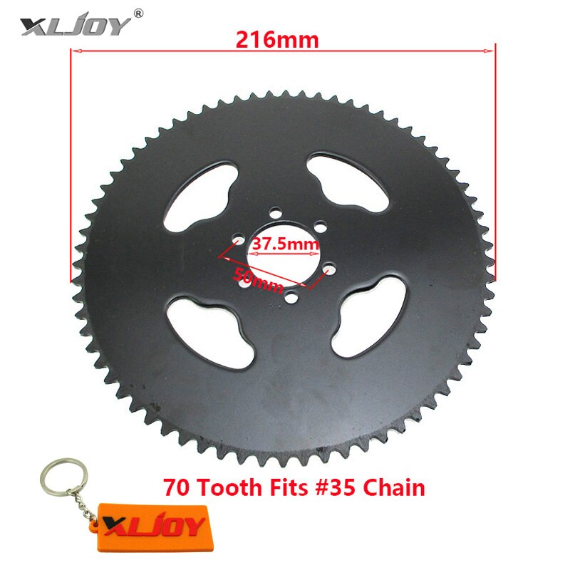 XLJOY 70 tooth #35 Rear Chain Sprocket For Baja Doodle Dirt Bug Racer Mini Bike