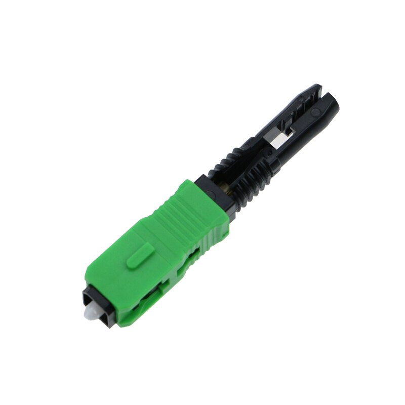 100PCS FTTH SC APC FTTH pre-bur fiber optic quick connector SC APC FTTH Fiber Optic Fast Connector SC Connector