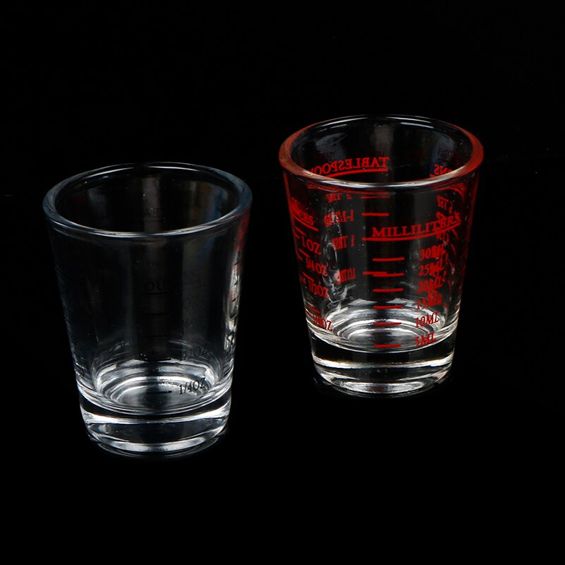 Vasos medidores de vaso de 50ml/100ml, vidrio graduado grueso, onzas, vasos medidores para cocina, suministros de medida para el hogar
