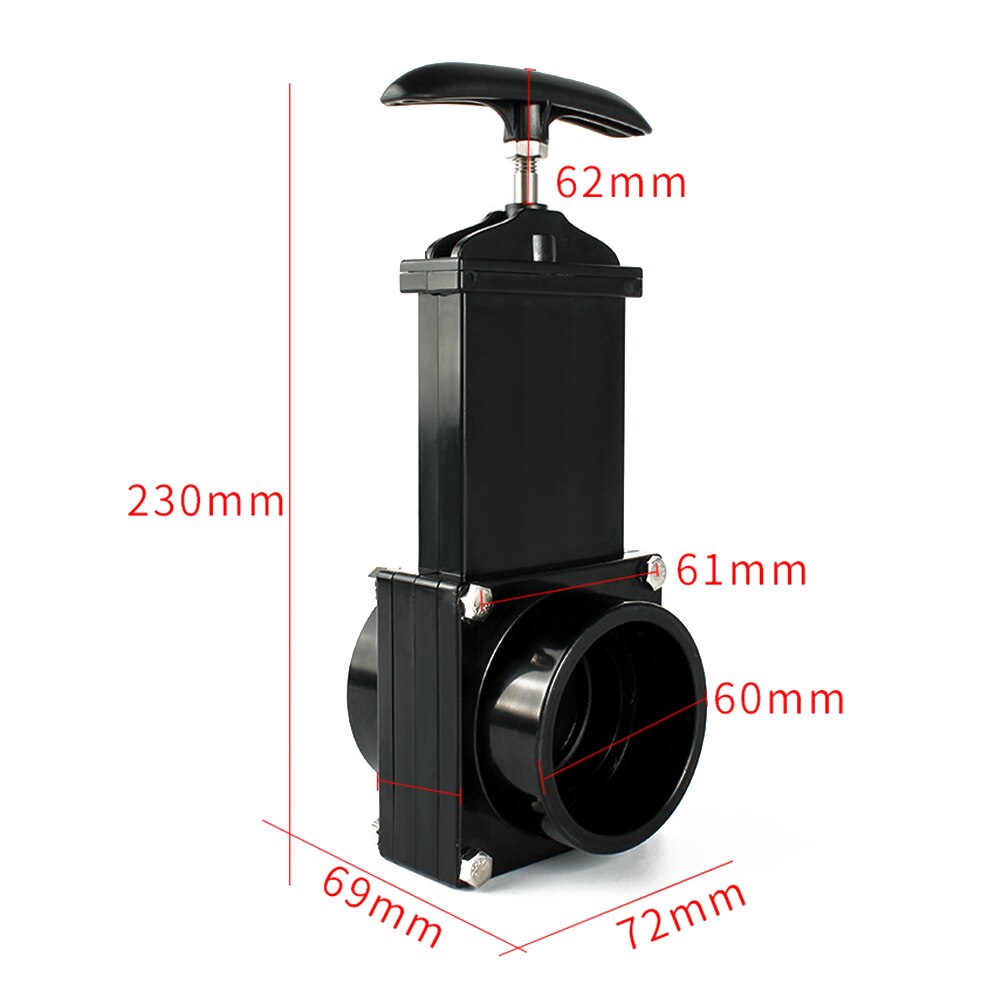 Rv Caravan Camper Mes Water Gate Valve Duurzaam Flow Van Riool Slang Plastic 50Mm Exterieur Woonaccessoires Caravan Afvoer
