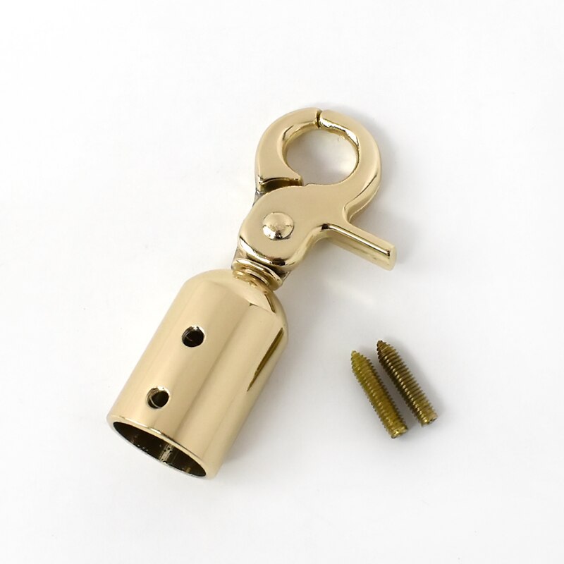 4Pcs Meetee Metalen Kwastje Cap Clip Sluiting Zak Gespen Bag Strap Cord Stopper Riem Haak Handtas Hanger Diy Hardware accessoires: F1-24-LightGold