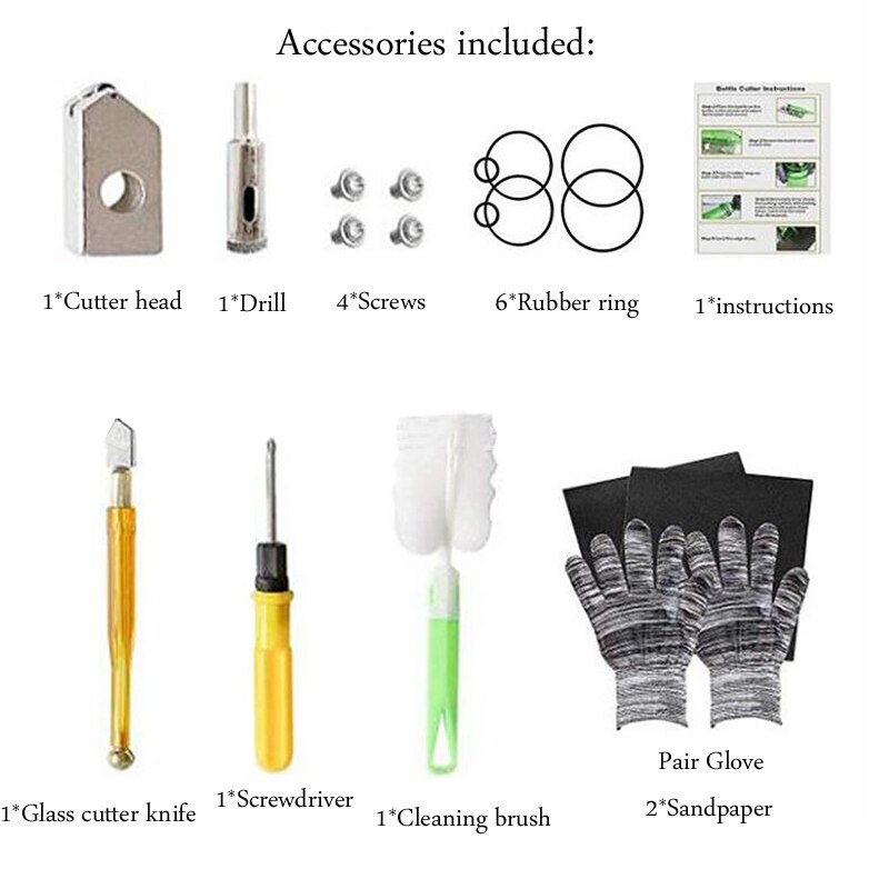 Glass Bottle Cutter Adjustable Sizes Metal Glassbottle Cut Machine Crafting Wine Bottles Decorations Cutting DIY Household Tools