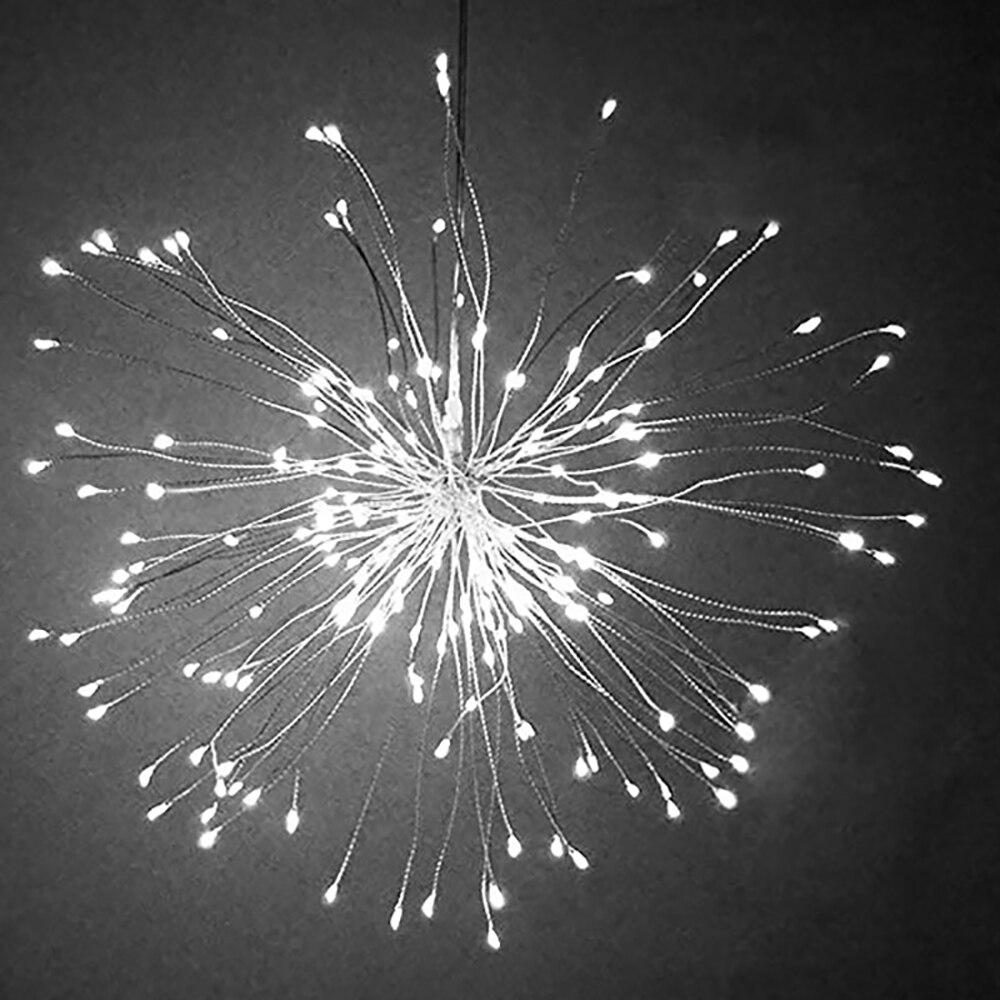 Fogos De Artifício De Controle Remoto à prova d' água LEVOU Luz De Fadas LEVOU Luzes Da Corda Luz Da Corda LEVOU Luz Do Feriado Do Natal Do Partido Decoração de Casa: WHITE / 150LEDs