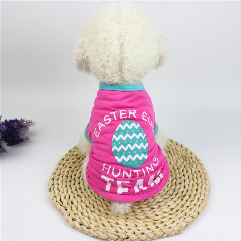 Spring/summer pet clothes Easter egg cat dog clothes.