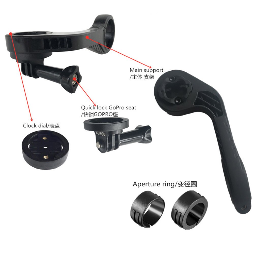 MTB Straße Wahoo Montieren Kunststoff Gopro Fahrrad Computer Montieren Garmin Unterstützung Fahrrad Fahrrad Zubehör für IGPSPORT Bryton