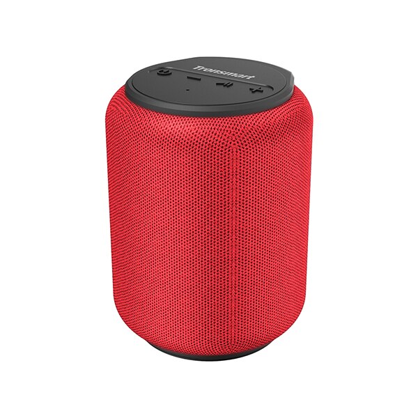 Tronsmart T6 Mini Bluetooth Speaker TWS Speakers 5.0 IPX6 Waterdichte Mini Draagbare Luidsprekers 360-graden Muziek Zwart Soundbar: Rood