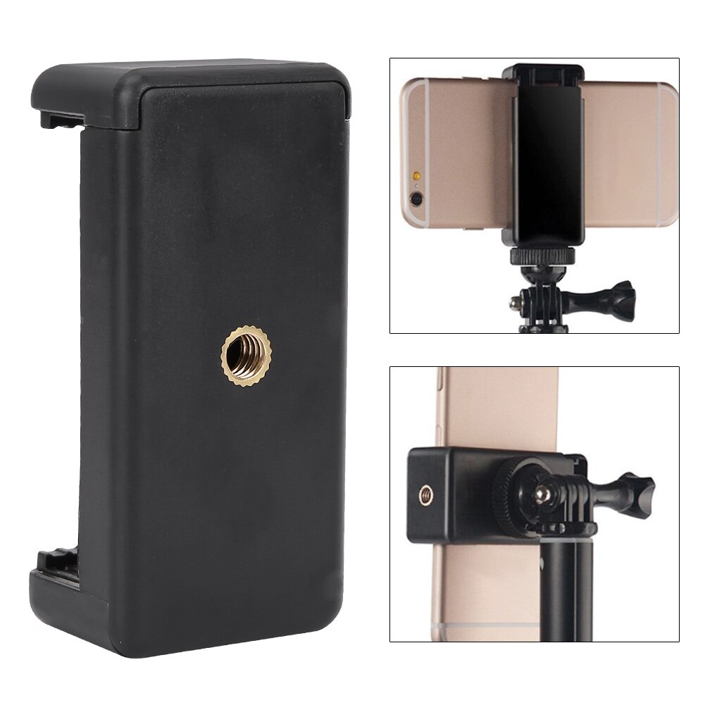 Tragbare Telefon Klemme 1/4 Schraube Blitz Schuh Adapter Stativ montieren Befestigt Telefon Clip Halfter Mit Gummi Pad Für DSLR kamera