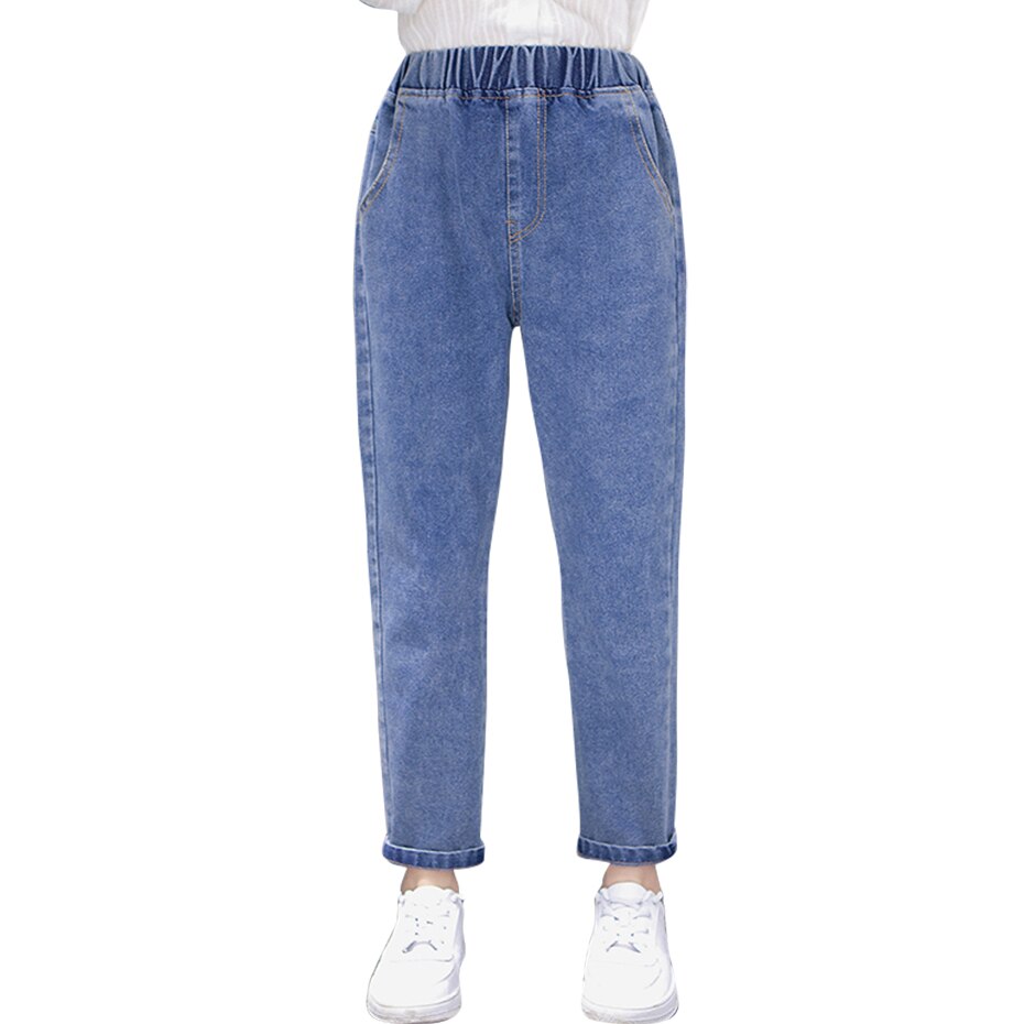 Filles jean couleur unie fille jean automne hiver enfants jean pour filles Style décontracté vêtements pour enfants 6 8 10 12 14