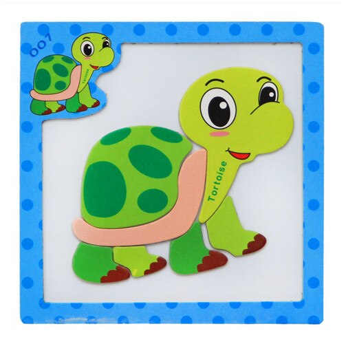 24Styles 3D Magnetic Puzzle Jigsaw Wooden Toys 15*15CM Cartoon Animals Traffic Puzzles Tangram Kids Educational Toy for Children: CX-XK-J