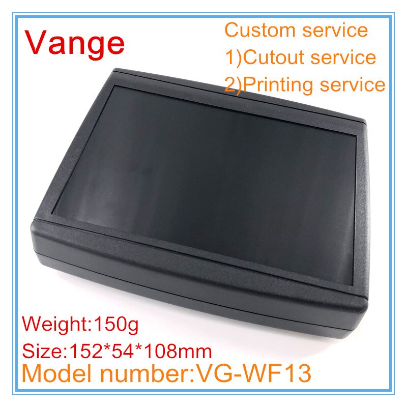 1pcs/lot meter project box 152*54*108mm IP54 ABS plastic instrument housing shell for electrical module device