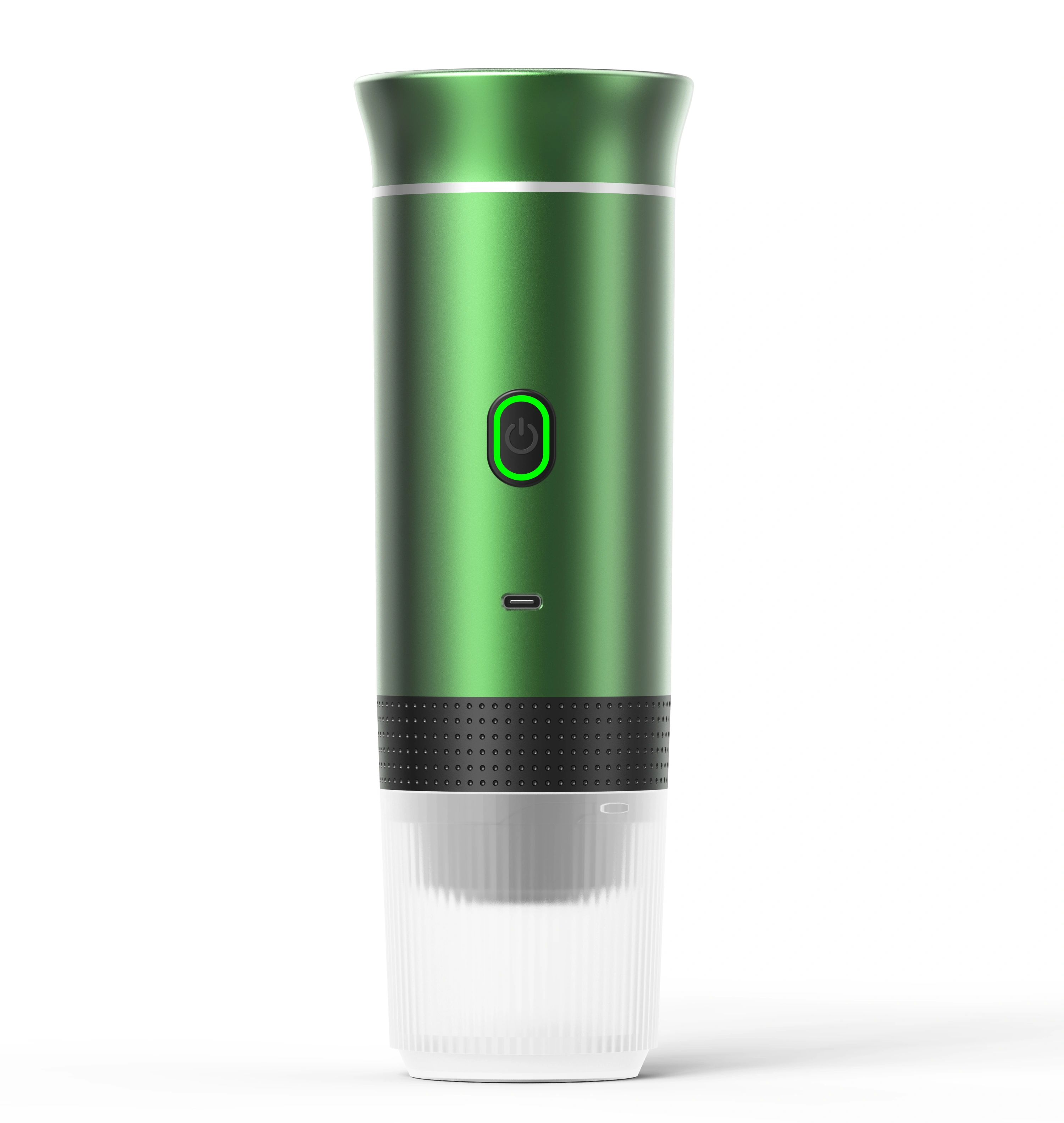 Cafetera eléctrica portátil 3 en 1, máquina de café expreso de 20bar, cápsula y polvo, Compatible con Camping/oficina/viajes con calor rápido: Amarillo claro