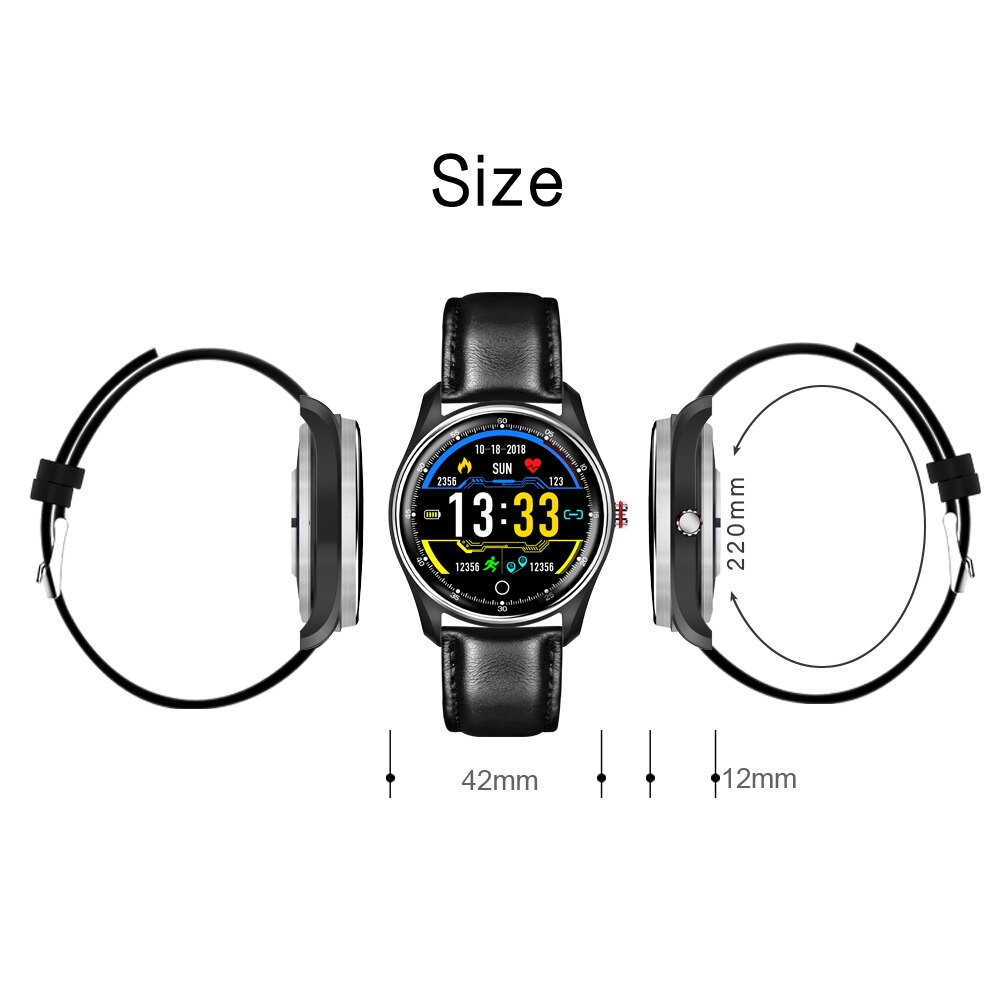 MX9 smart watch voor Zwemmen Smart armband ECG Touch-Screen Bloeddruk Hart-Rate IP68 Waterdicht