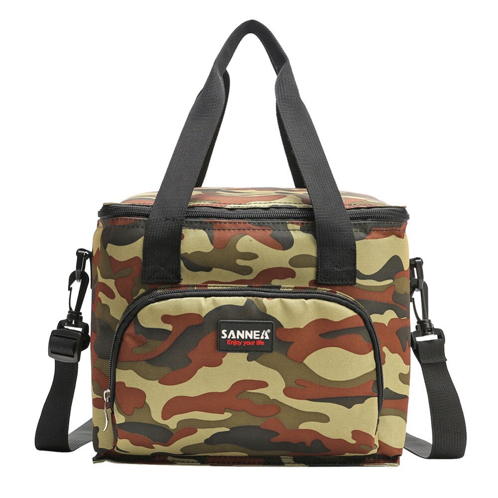 Männer Frauen Große Kapazität Tragbare Mittagessen Tasche Frisch Halten Box Isolierte Tote Wasserdicht Cool Reise Lebensmittel Mittagessen Lagerung Hand Taschen: E