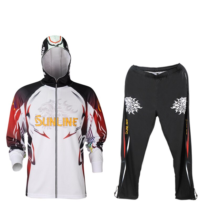 SUNLINE-ropa de pesca con capucha, prenda de vestir, camisa de pesca con protección UV, absorbente de sudor, secado rápido, transpirable, Wader