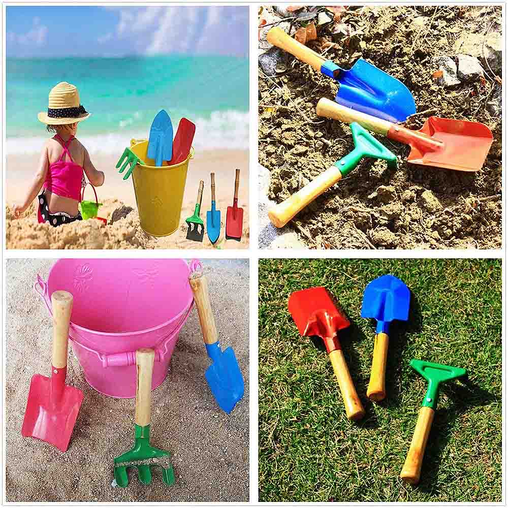 3 Stuks Kids Mini Zomer Strand Zand Schoppen Spelen Speelgoed Set Kids Kinderen Seaside Zand Schop Water Speelgoed Tuin Plant gereedschap Set