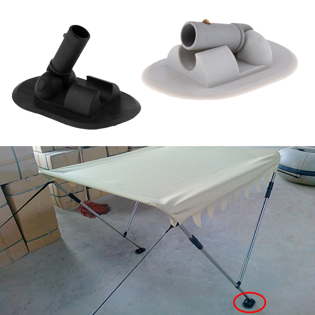 Boat Bimini Top Sun Canopy Cover Mount Hardware Pole Socket for Speedboat Inflatable Boat Kayak RV