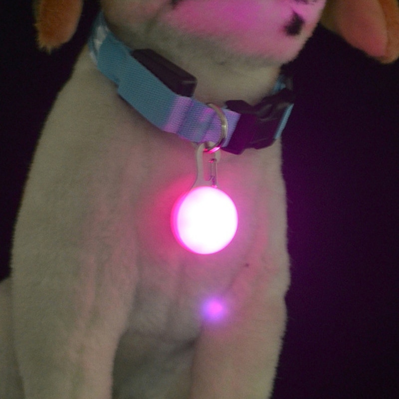 1 Pcs Led Huisdier Halsband Leuke Hanger Night Veiligheid Hanger Lichtgevende Nachtlampje Kraag Pedant Dierbenodigdheden Hond Accessoires