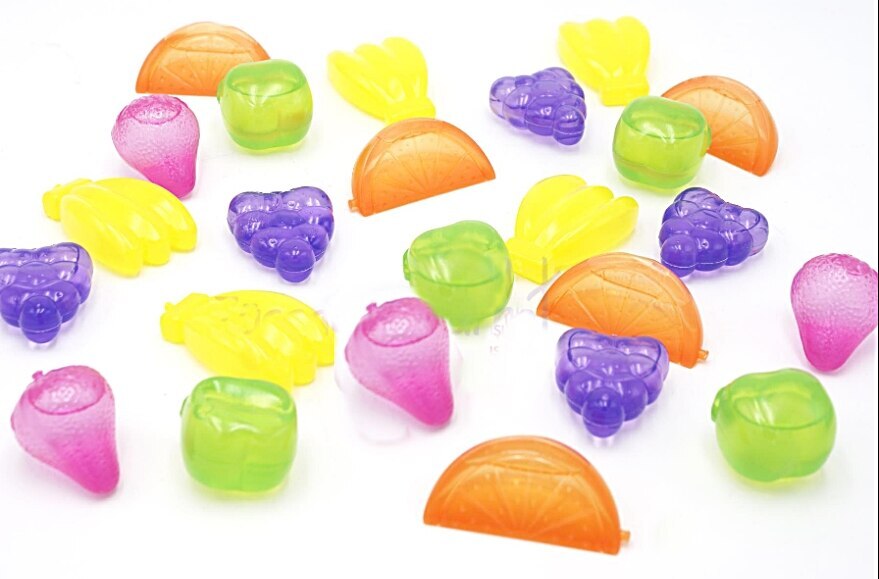 Fruit Shaped Do Not Melt Plastic Ice Cube Ball Ice Cube 24 Pcs