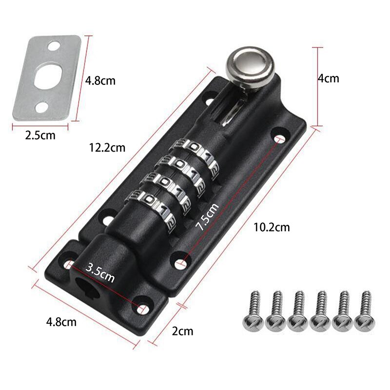 Kombination Schiebe Bolzen Schloss Kommunikation Schrank Passwort Schloss Mechanische Stecker mit Datei Schrank Schließfach neue