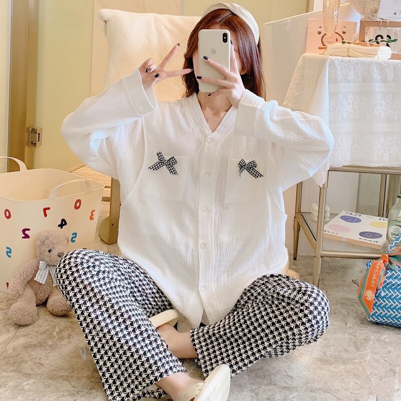 Pyjama de maternite 100 Coton Double gaze ensem. Grandado