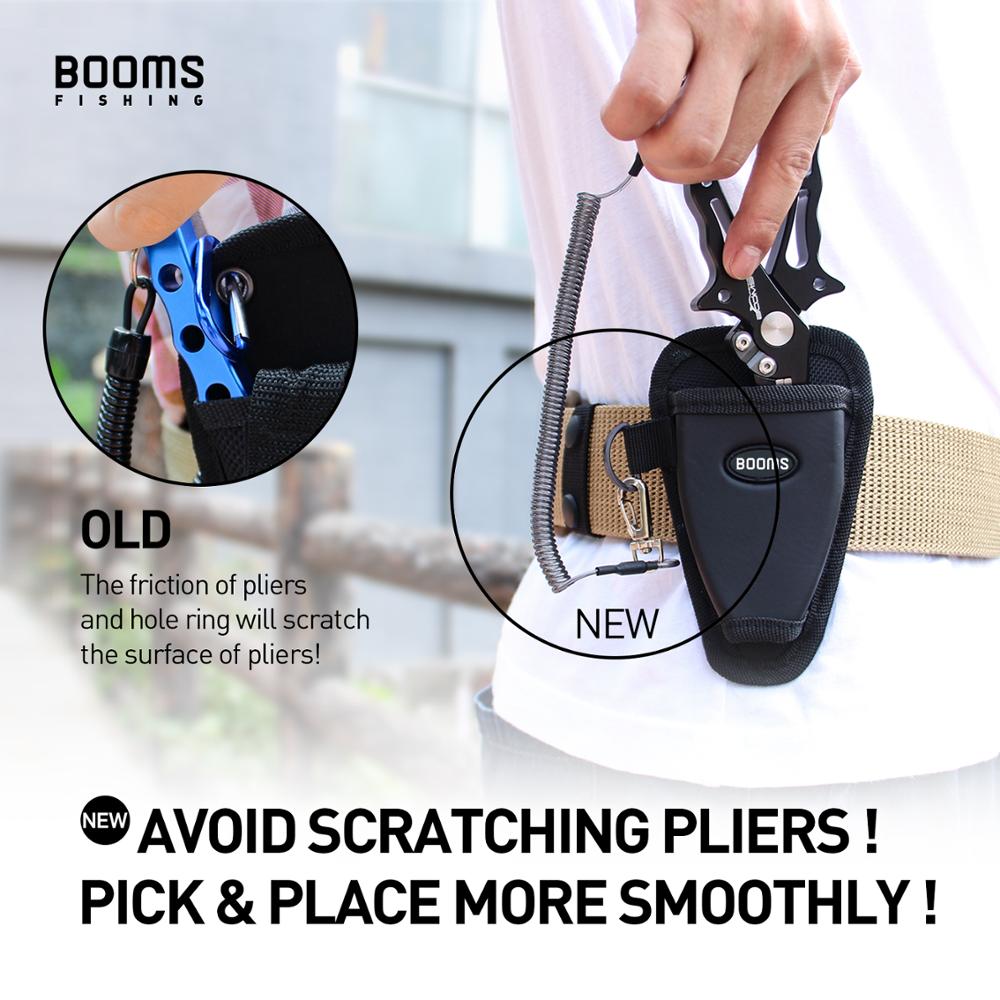 Booms Fishing P01 Fishing Pliers Sheath Suitable Vary Fishing Pliers Comes with Coiled Lanyard
