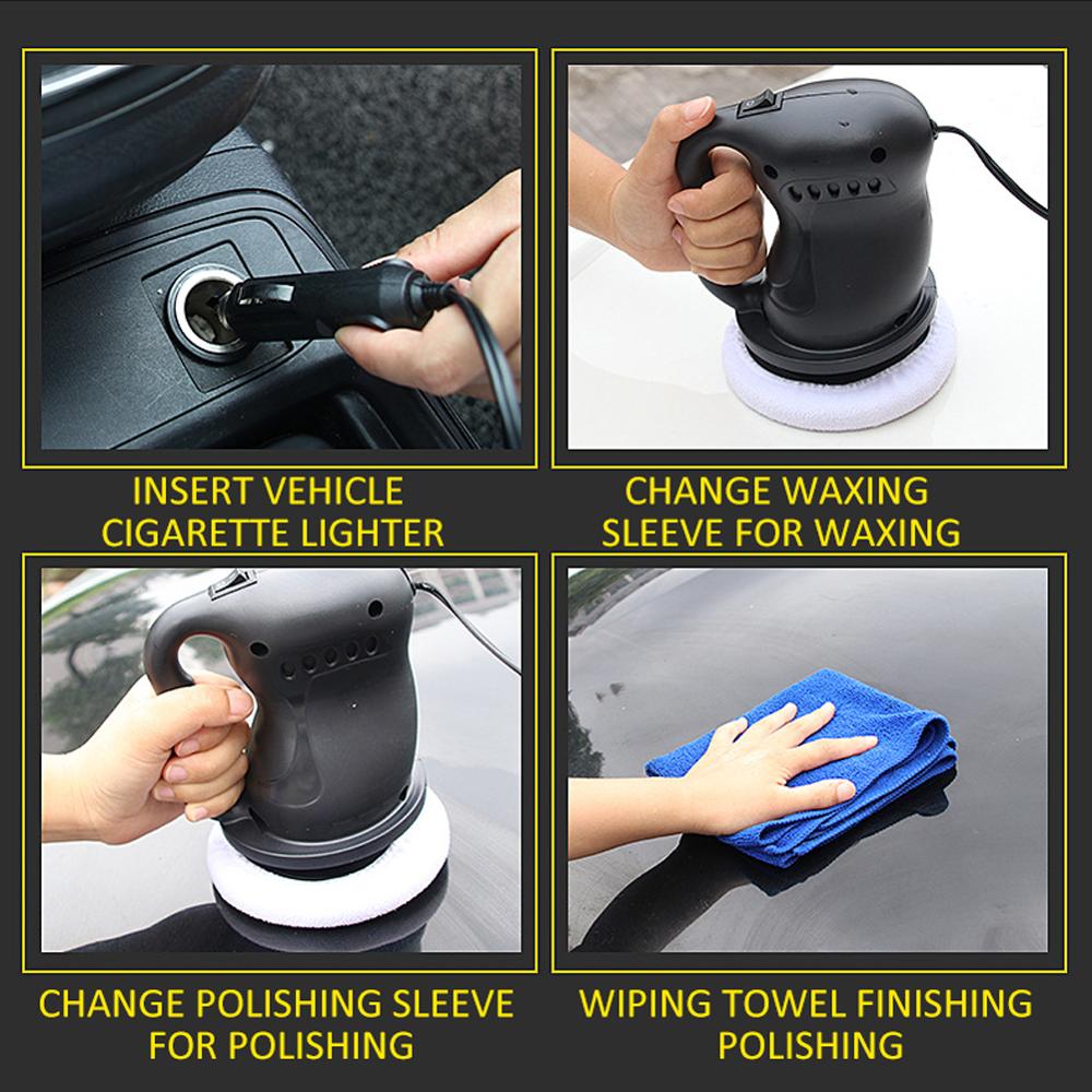 12v bil polermaskine elektrisk voks polering maskine auto lak pleje bil poler maskine voks værktøj voks slibemaskine