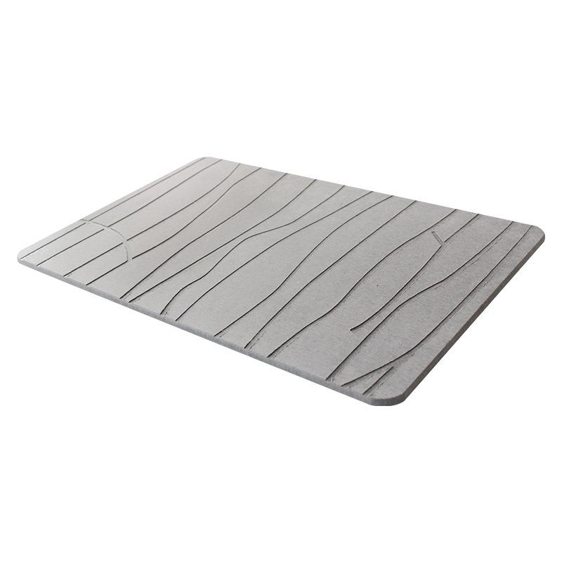 Alfombra de baño de piedra de diatomita para interiores, estera suave de barro de diatomita, absorción de agua, estera de ducha de piedra de diatomita de secado rápido, alfombras de entrada: Verde