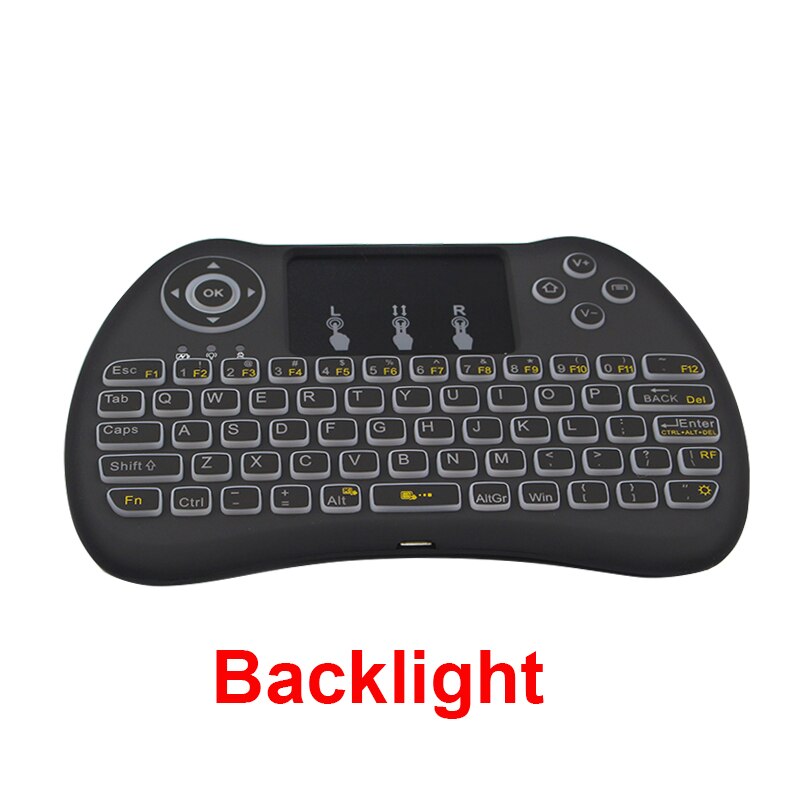 H9 Backlight Keyboard 2.4Ghz Wireless Keyboard Touchpad Remore Control Handheld for Smart TV Box Laptop Orange Pi PC Plus