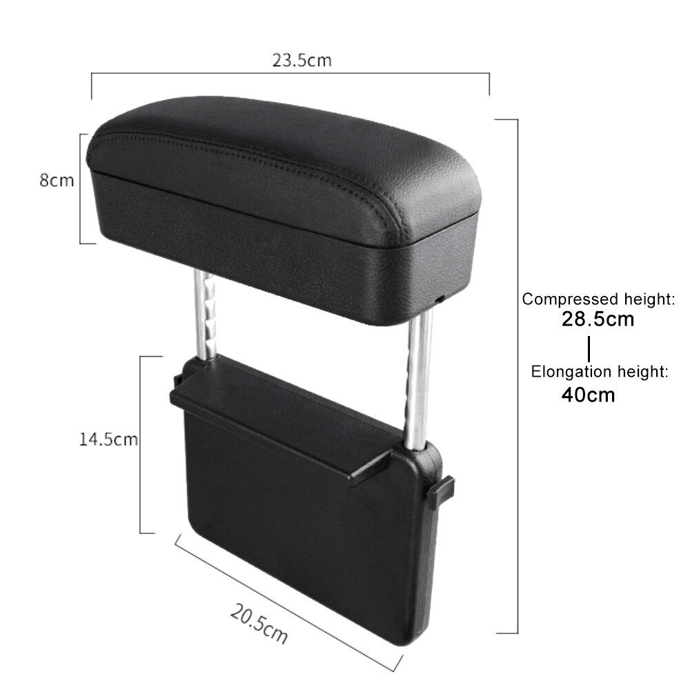 Accoudoir pour Auto réglable voiture accoudoir boîte voiture Console centrale repose-bras universel coude Support Auto siège espace organisateur
