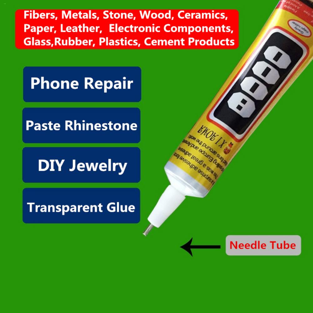 50ml E8000 multiusos Universal pegamento coche DIY cuero adhesivo diamante pegamento para joyería auricular sellador teléfono móvil pantalla