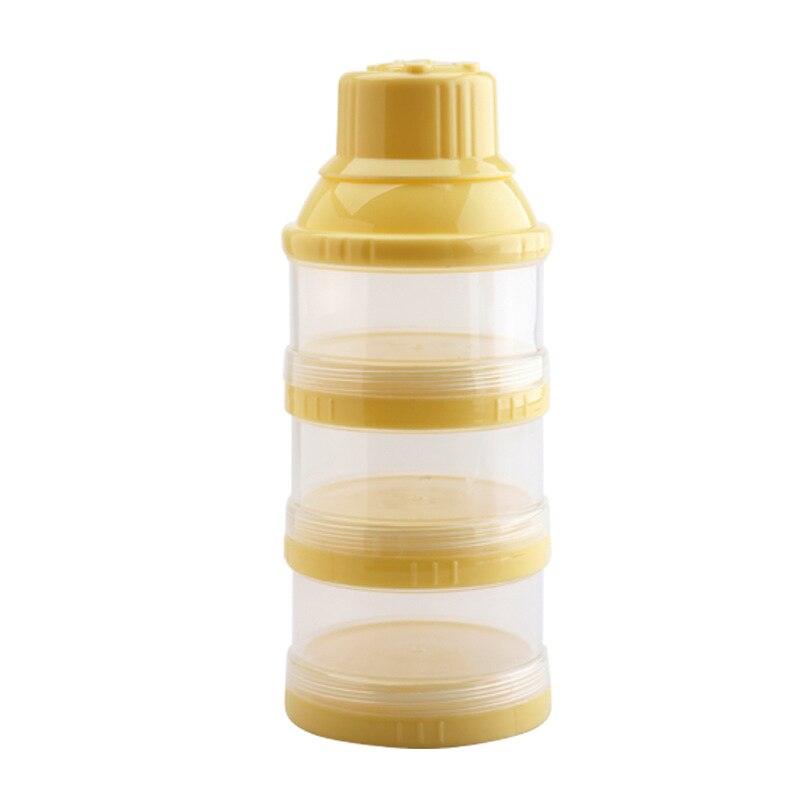 3 lager björnlåda småbarnspulverförvaring oumbärlig spannmålsbehållare snacks mjölklåda spädbarnsstil barnmat tecknad bärbar