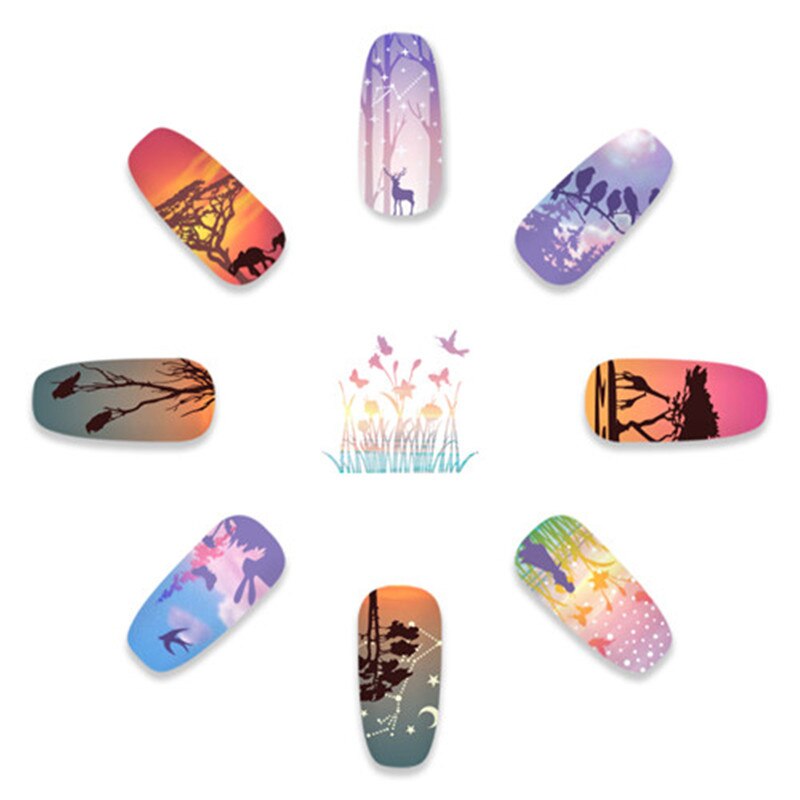 NICOLE DAGBOEK Nail Art Stempel Platen Rechthoek Bloem Planten Natuurlijke Wereld Nail Stempel Stencil voor Stempelen Polish