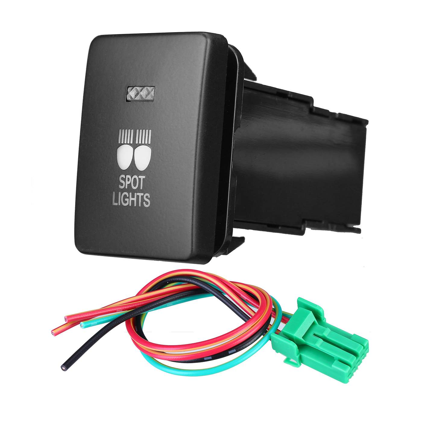 12V Car Light Push Button Fog Spot Rear Driving Light LED Light Bar Switch for Mitsubishi Mirage LA Outlander ZK Triton MQ MR