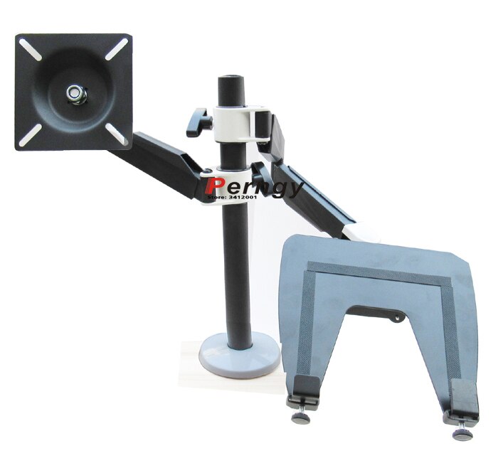 DL-LP1202 Multimedia Vesa Beugel 100X100 75X75 10 "-27" Monitor Desk Stand 2 Arm Laptop Tafel Beugel 10 "-17" Draaien 360