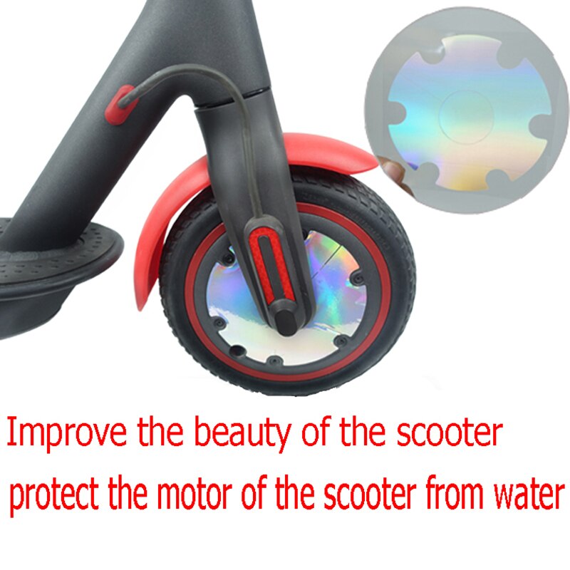 1Pair Scooter Front Wheel Sticker Motor Protective Cover Shell Kick for M365 Pro