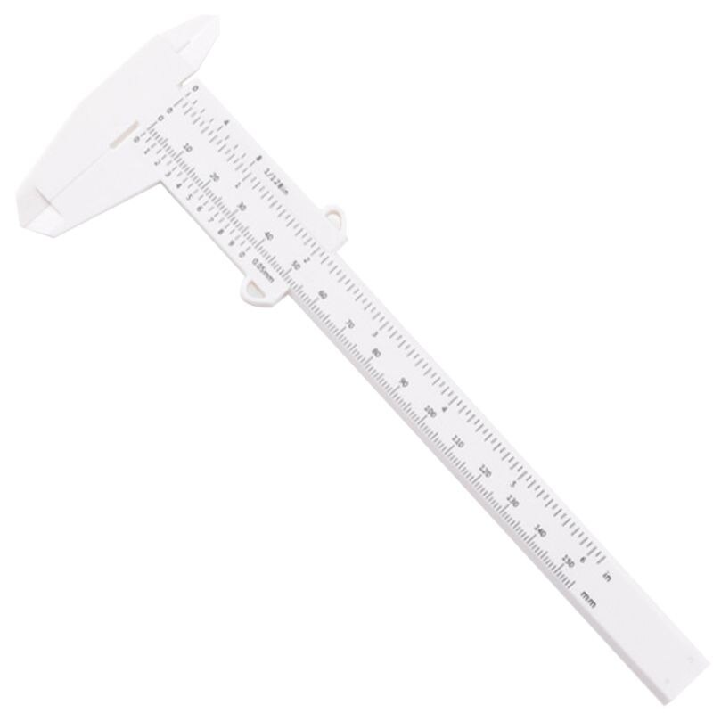 150Mm Diy Gereedschap Houtbewerking Metaalbewerking Sanitair Model Maken Schuifmaat Molc: WHITE