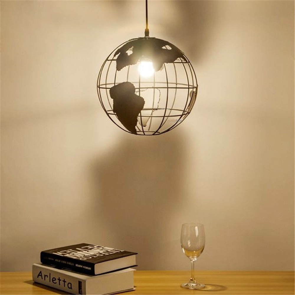 Nordisk jord pendel belysning restaurant hanglamp industriel lampe globus indretning stue børn hjem pendel lys lustre armatur
