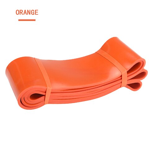 208cm Latex Pull Up band Resistance Bands Fitness Body Gym Power Training Powerlifting Band Unisex Sport Natuur Rubber: Oranje