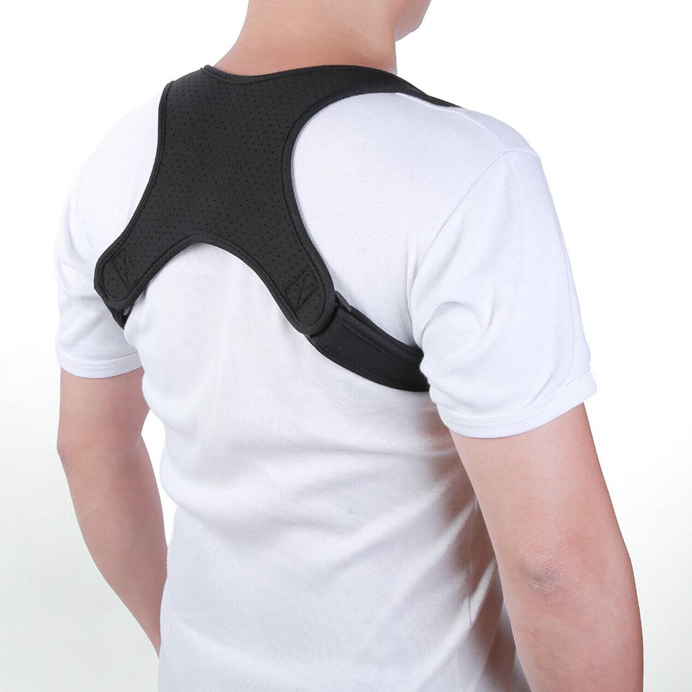 Unisex Adjustable Posture Corrector Shoulder Back Humpback Spine Support Belt