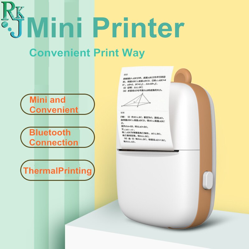 thermal black and white printing error problem Office document web page picture printing Bluetooth connected micro printer