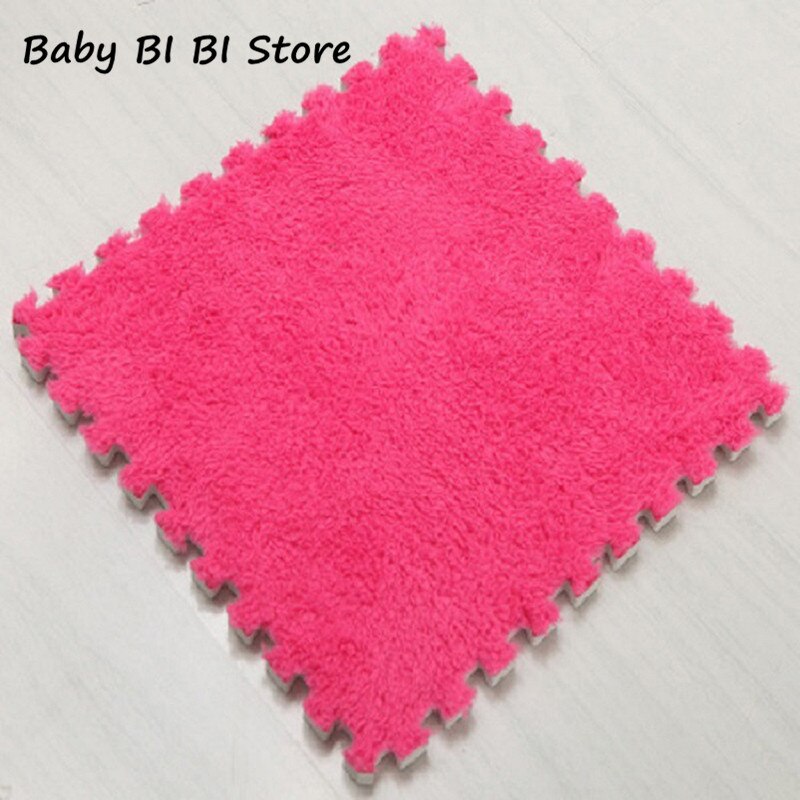 Colchoneta de goma EVA suave para Yoga, Fitness, puzle antideslizante, esterilla ecológica suave para gatear para niños: Hot PINK