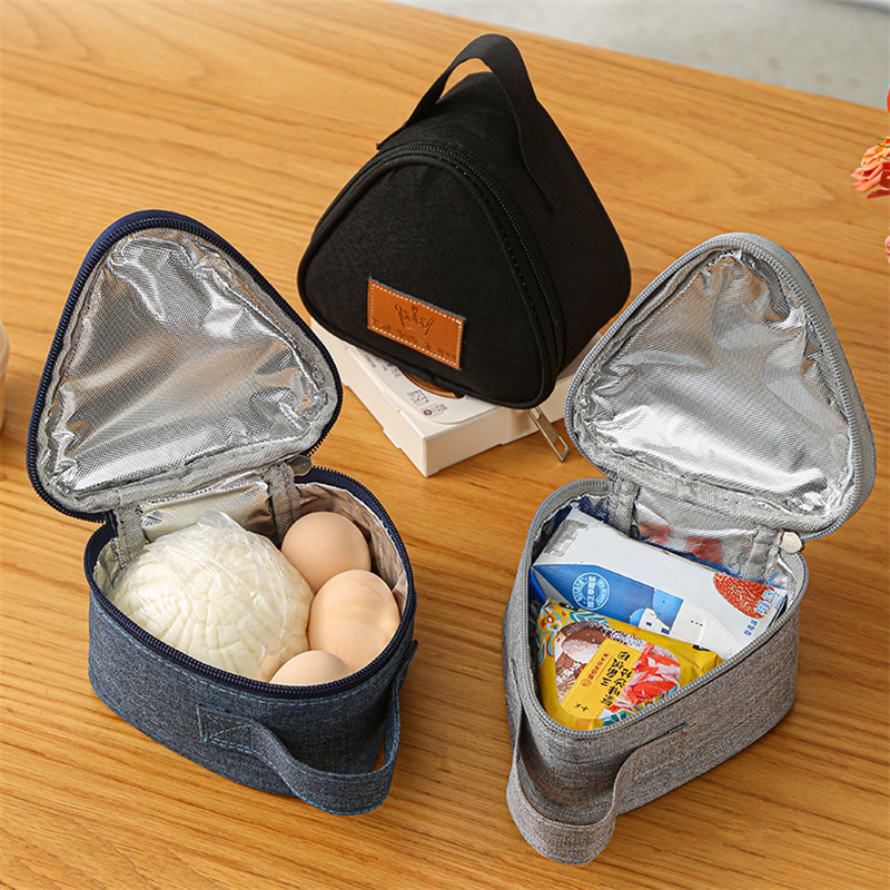 Mini trójkątna torba izolacyjna z folii aluminiowej Termiczna torba na lunch Torba na lunch dla studentów Torba na lunch Bento Torby na lunch