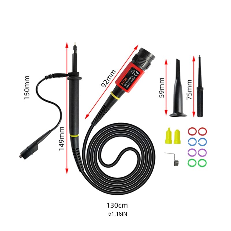 P4 100 Universal- 100:1 Hohe Spannung Sonde Für Oszilloskope Für Rigol Atten Owon