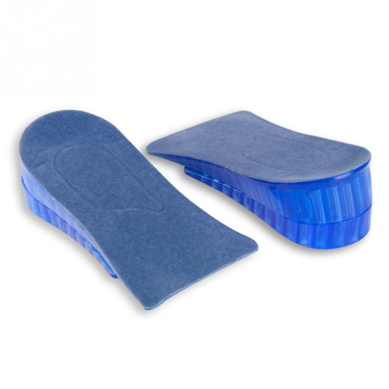 Siliconen gel inlegzolen 1 paar Unisex Vrouwen Mannen Siliconen Gel Lift Hoogte Verhoog Inlegzolen Hak Insert Pad