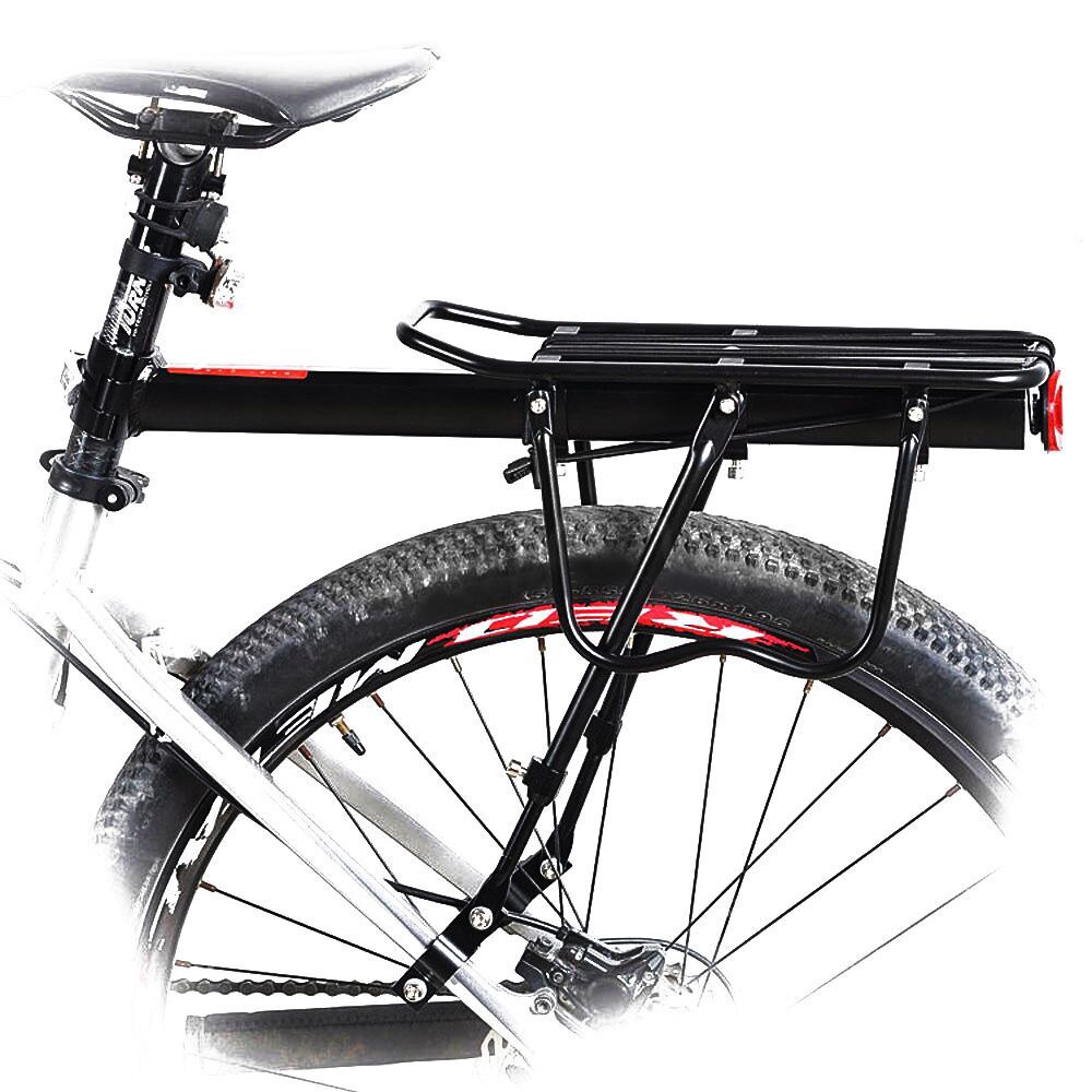 Cykelbagagestativ cykelbagagebærer justerbar 2- stærke ben cykellastbærer cykel sadeltaskeholder