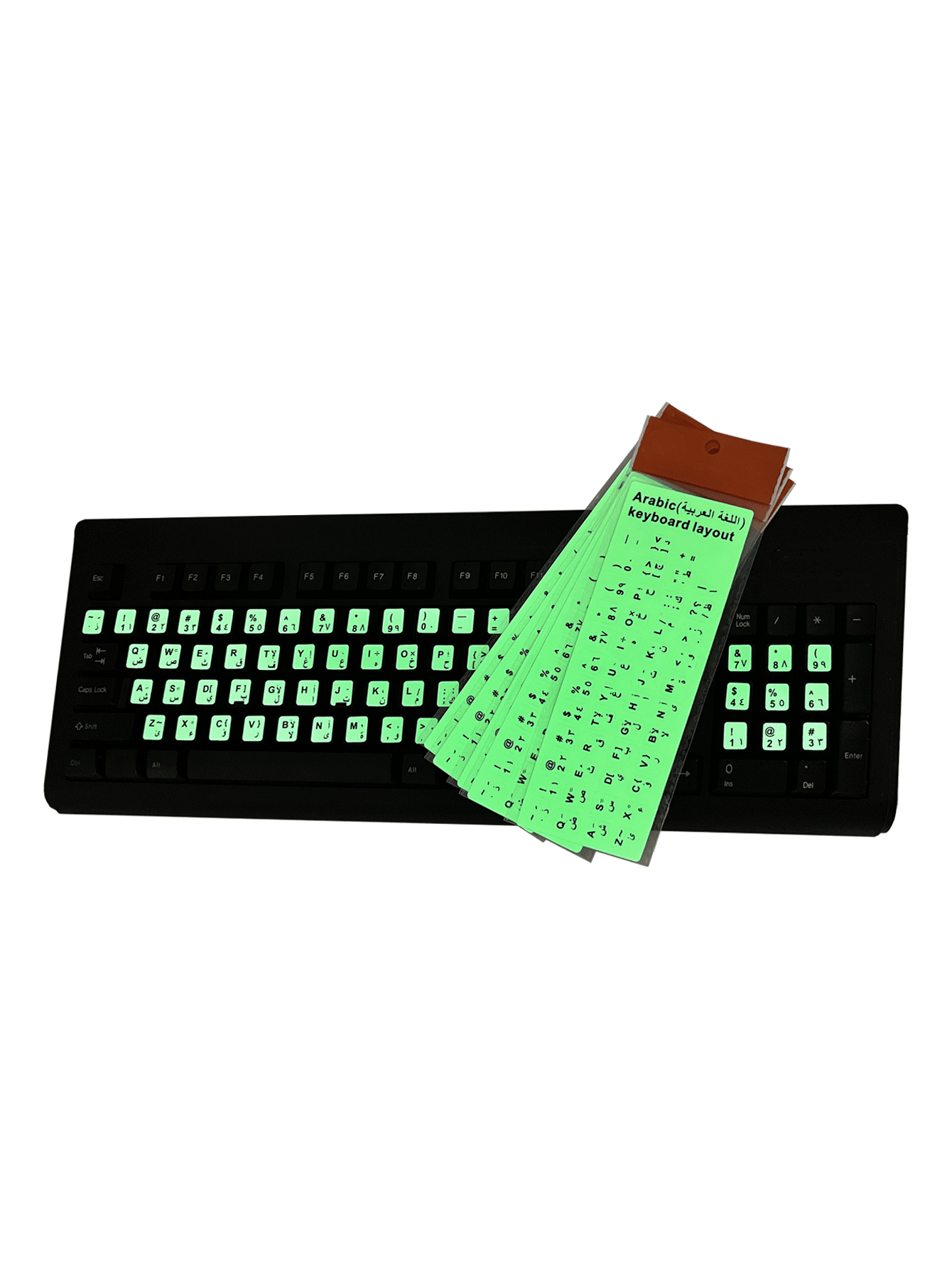 1pc Arabic/Hebrow/French keyboard luminous stickers notebook desktop computer button stickers