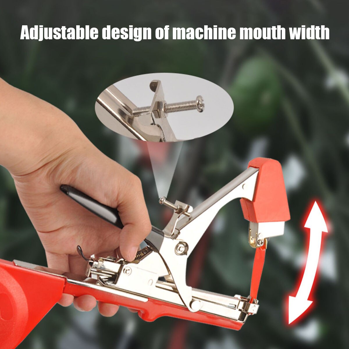 Plant Tying Machine Branch Tapener Adjustable Opening 5cm Max Plant Tie for Vine Garden Tool