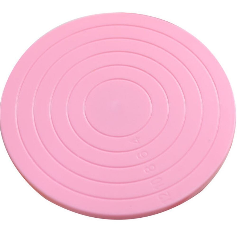 Kitchen Mini Cake Plate Revolving Decoration Stand Platform Turntable Round Rotating Cake Swivel Christmas Baking Tool#40